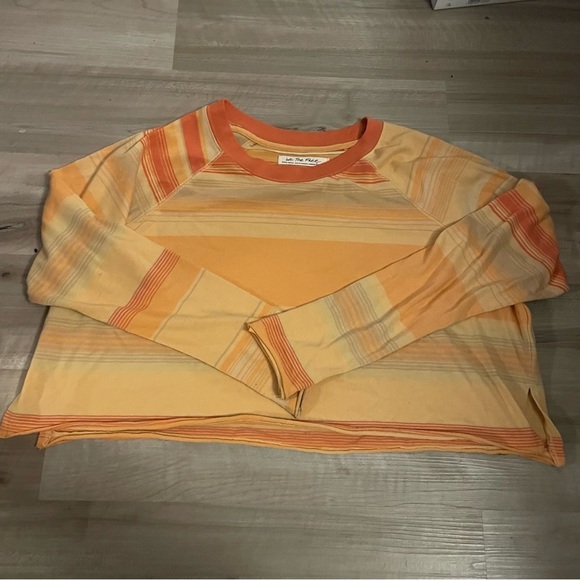 Free People Tops - Free People Long sleeve Cropped Top Stripped XS